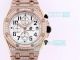 Replica Audemars Piguet Royal Oak Rose Gold Diamond Watch White Chronograph Dial (4)_th.jpg